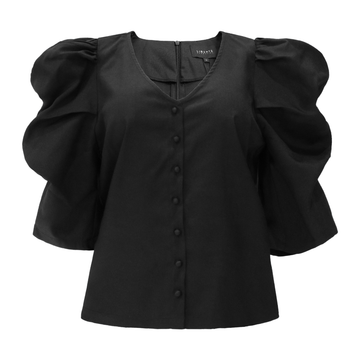 Liberté - Winnie V Button Blouse, 22315 - Black
