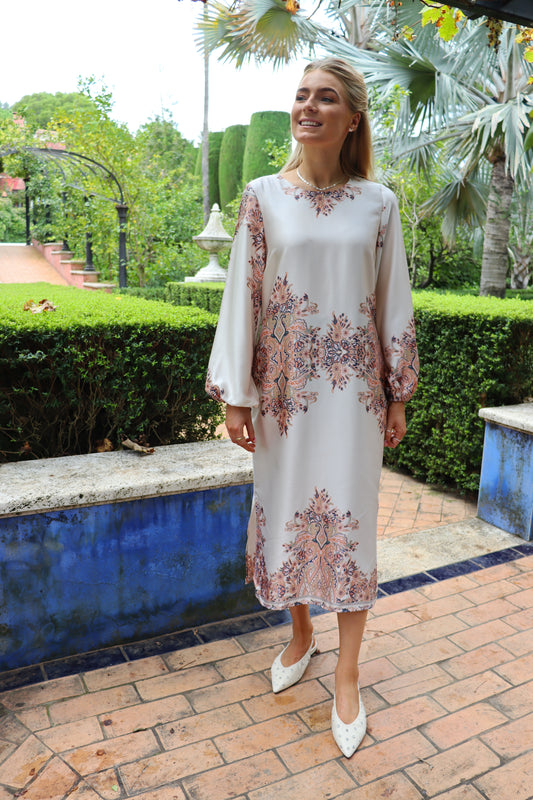 Liberté - Wennise LS Dress, 22340 - Creme Paisley