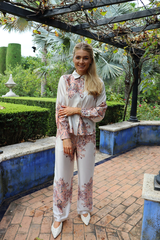 Liberté - Wennise LS Shirt, 22341 - Creme Paisley