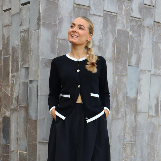 Liberté - Chani Cardigan, 22345 - Black Creme