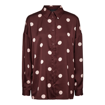 Liberté - Dotti LS Shirt, 22349 - Plum Rose Big Dot