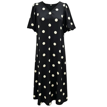 Liberté - Dotti Dress, 22351 - Black Creme Dot