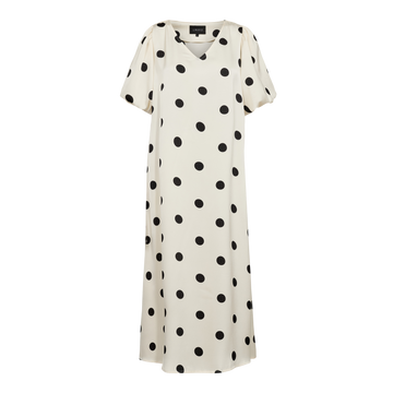 Liberté - Dotti SS Dress, 22351 - Creme Black Dot