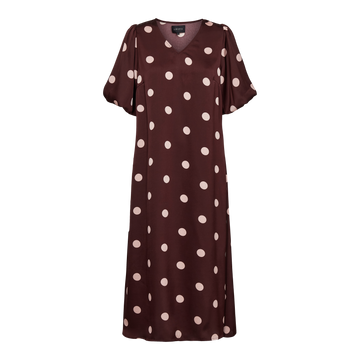 Liberté - Dotti SS Dress, 22351 - Plum Rose Big Dot