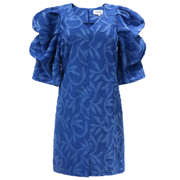 Liberté - Winnie Vneck Short Dress, 22376 - Jacquard Blue