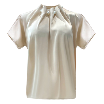 Liberté - Pip SS Pearl Blouse, 22379 - Champagne