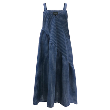 Liberté - Anniezette Strap Dress, 22381 - Blue Pinstripe