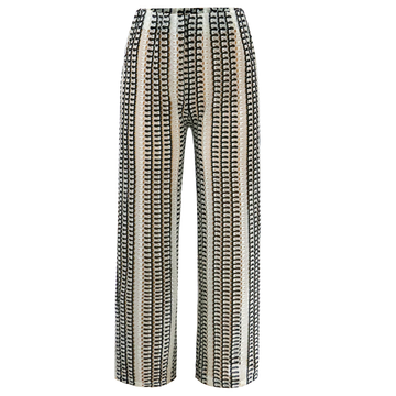 Liberté - Croc Pants, 22382 - Black Creme Stripe