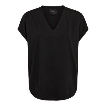 Liberté - Nuni Vneck T-shirt, 22409 - Black