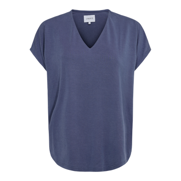 Liberté - Nuni Vneck T-shirt, 22409 - Denim Blue