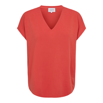Liberté - Nuni Vneck T-shirt, 22409 - Lobster Red