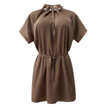 Liberté - Pip SS Pearl Dress, 22455 - Brown