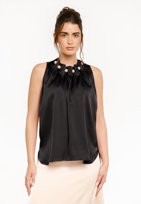 Liberté - Pip SL Pearl Top, 22456 - Black