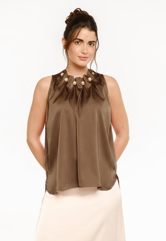 Liberté - Pip SL Pearl Top, 22456 - Brown