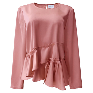 Liberté - Fie LS Frill Blouse, 22466 - Dusty Rose
