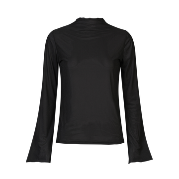 Liberté - Mesh LS Trompet Top, 22486 - Black