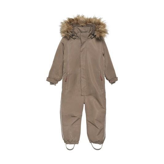 EN FANT - Snowsuit W. Fake Fur, 240140 - Chocolate Chip
