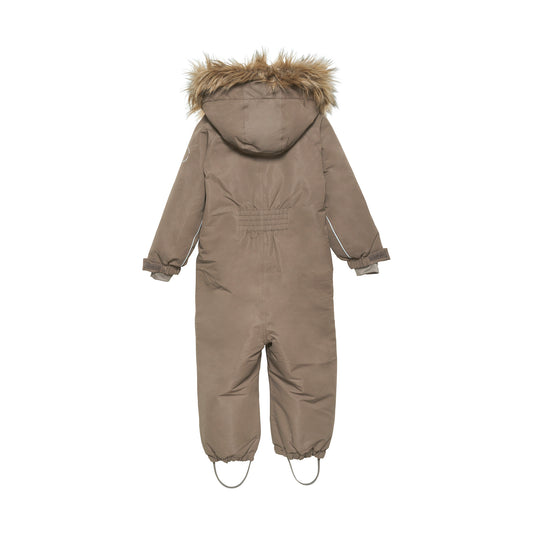 EN FANT - Snowsuit W. Fake Fur, 240140 - Chocolate Chip