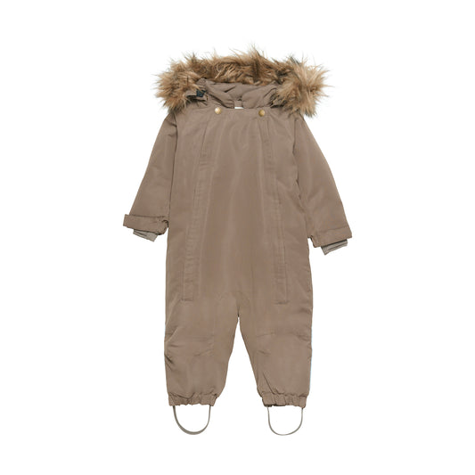 EN FANT - Snowsuit W. Fake Fur, 240141 - Chocolate Chip