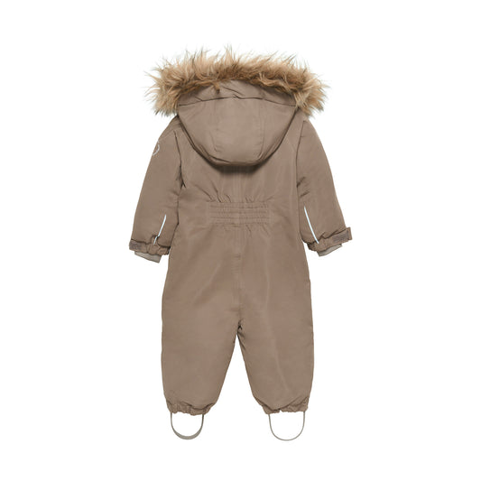 EN FANT - Snowsuit W. Fake Fur, 240141 - Chocolate Chip