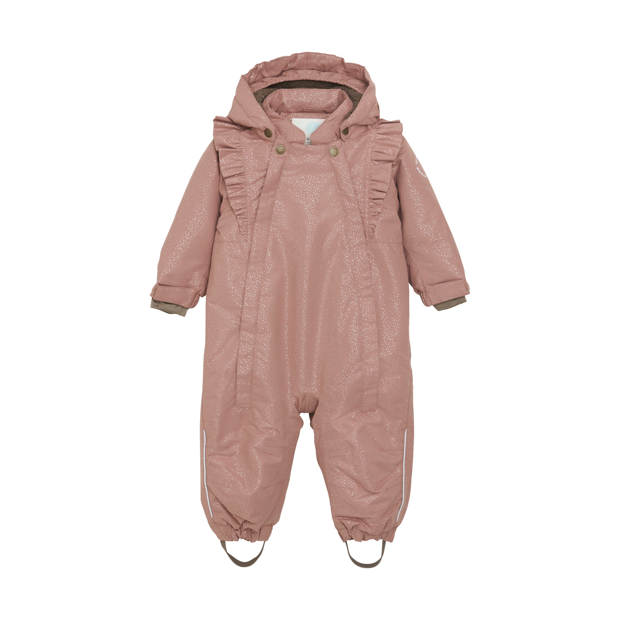 EN FANT - Baby Snowsuit W. Frills, 240202 - Burlwood