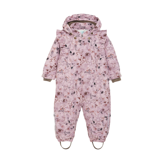 EN FANT - Baby Snowsuit W. Frills, 240202 - Burnished Lilac