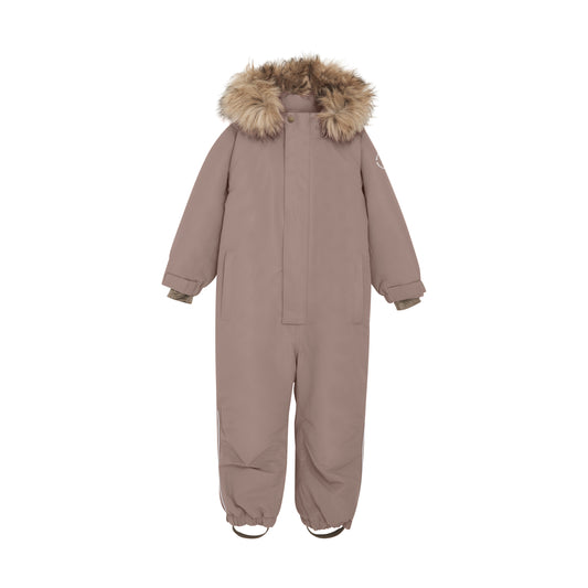 EN FANT - Snowsuit W. Fake Fur, 240221 - Pine Bark