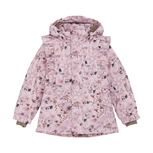 EN FANT - Jacket W. Frills, 240224 - Burnished Lilac AOP