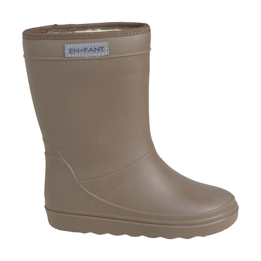 EN FANT - Thermo Boots Solid, 250250 - Chocolate Chip