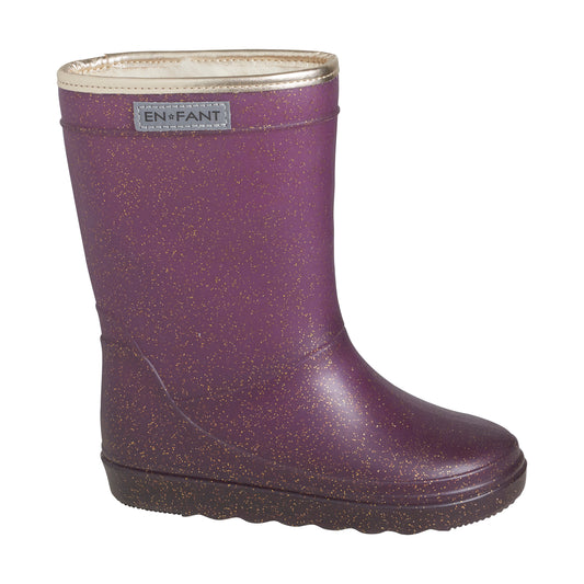 EN FANT - Thermo Boots Glitter - Fig / Gold