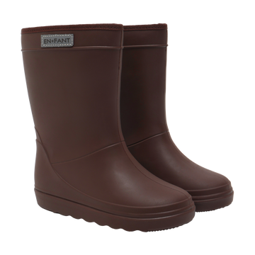 EN FANT - Thermo Boots Solid, 250435 - Coffee Bean