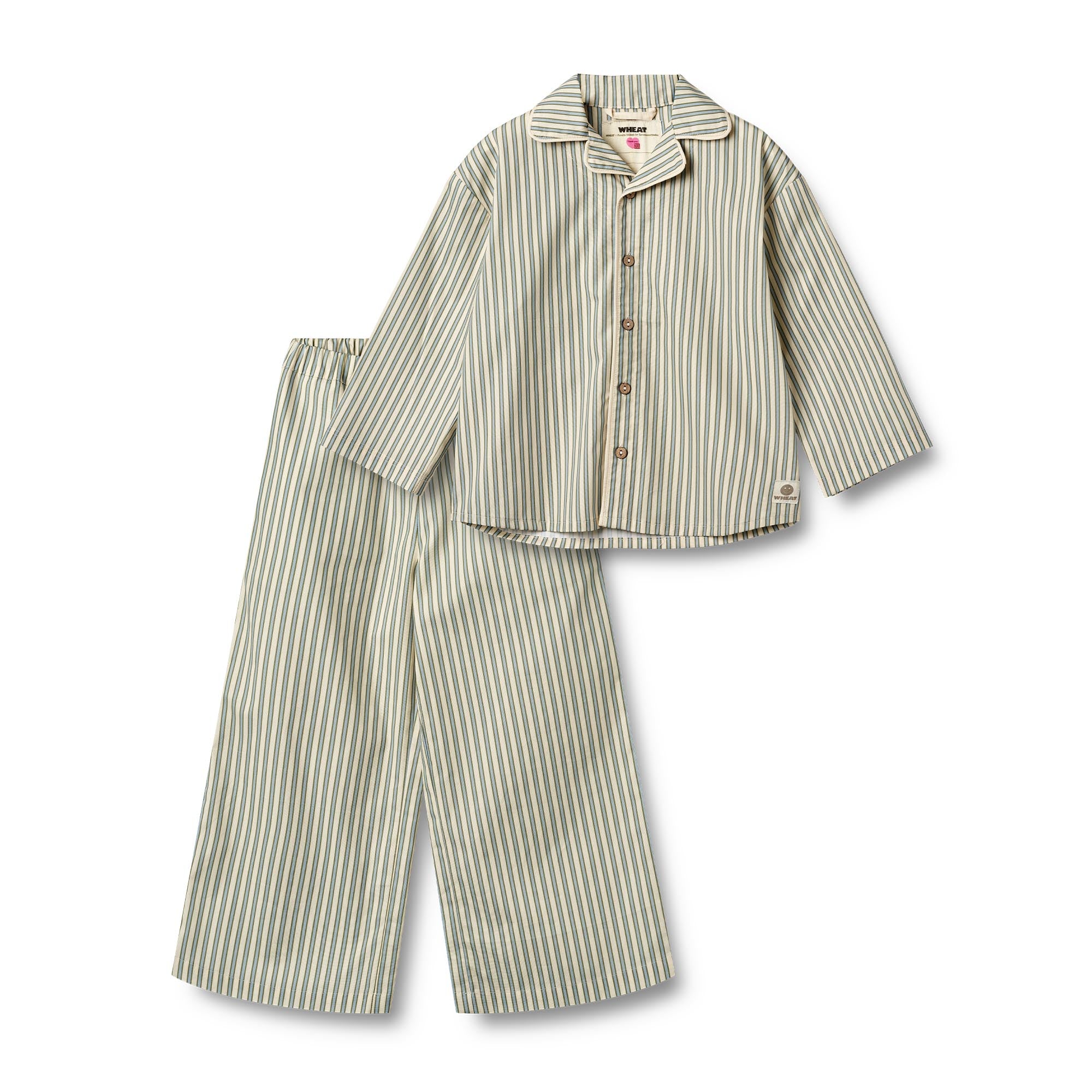 Wheat x Pernille Teisbæk - Pajamas Bebbo - Soft Stripe