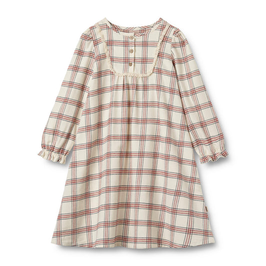 Wheat - Nightgown Gudrun - Eggshell Check