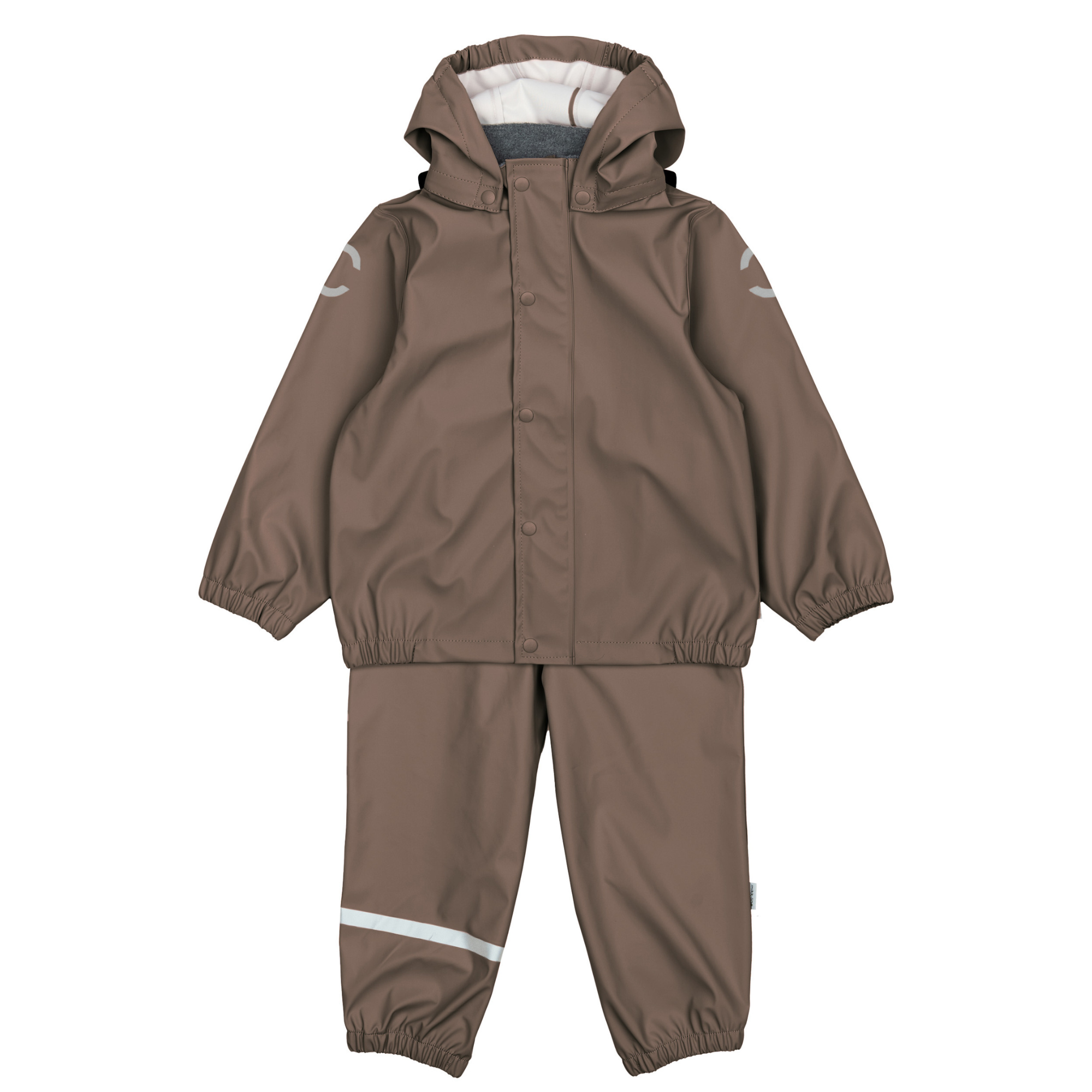 Mikk-Line - PU Rain Set W. Susp., 33128 - Chocolate Chip
