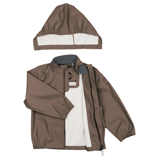 Mikk-Line - PU Rain Set W. Susp., 33128 - Chocolate Chip