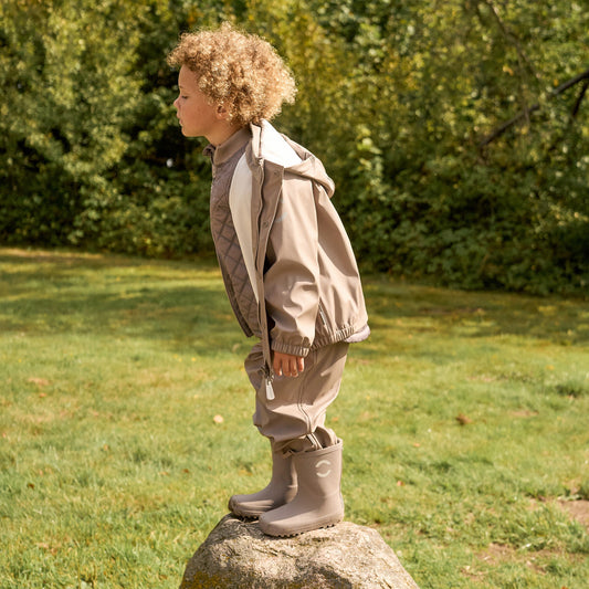 Mikk-Line - PU Rain Set W. Susp., 33145ML - Cinder