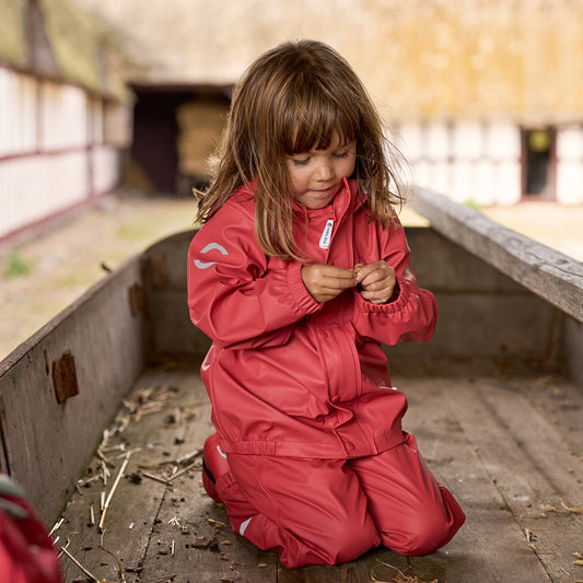 Mikk-Line - PU Rain Set W. Susp., 33145ML - Cranberry