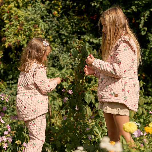 Mikk-Line - Thermal+ Frill Set AOP, 4244 - Strawberry AOP