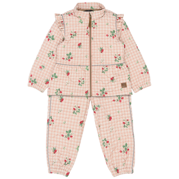 Mikk-Line - Thermal+ Frill Set AOP, 4244 - Strawberry AOP