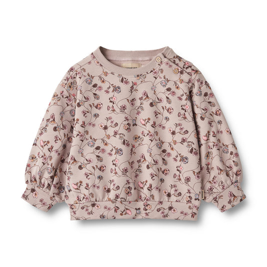 Wheat - Baby Sweatshirt LS Lia - Dry Rose Flower Vine