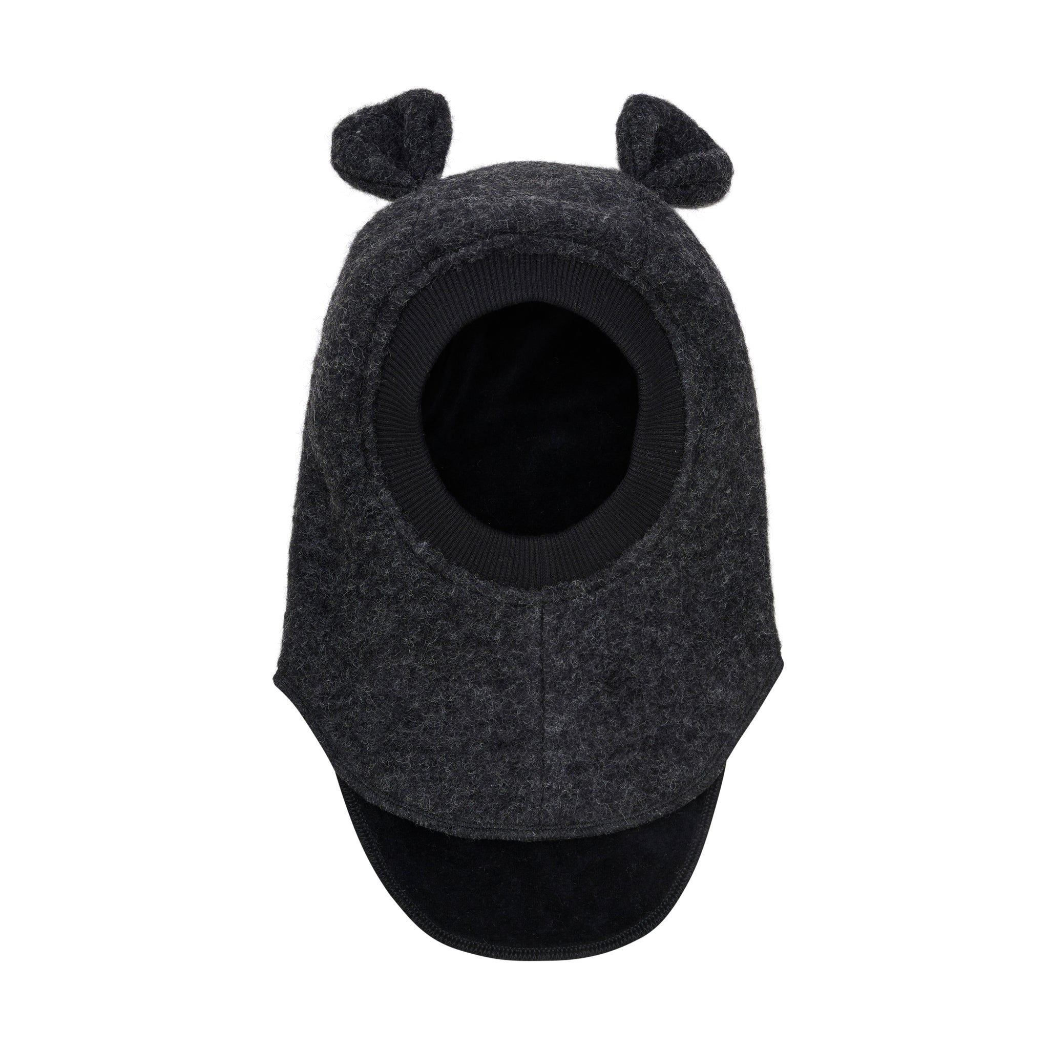 HUTTEliHUT - Balaclava Ears Wool, 460330 - Dark Grey Melange