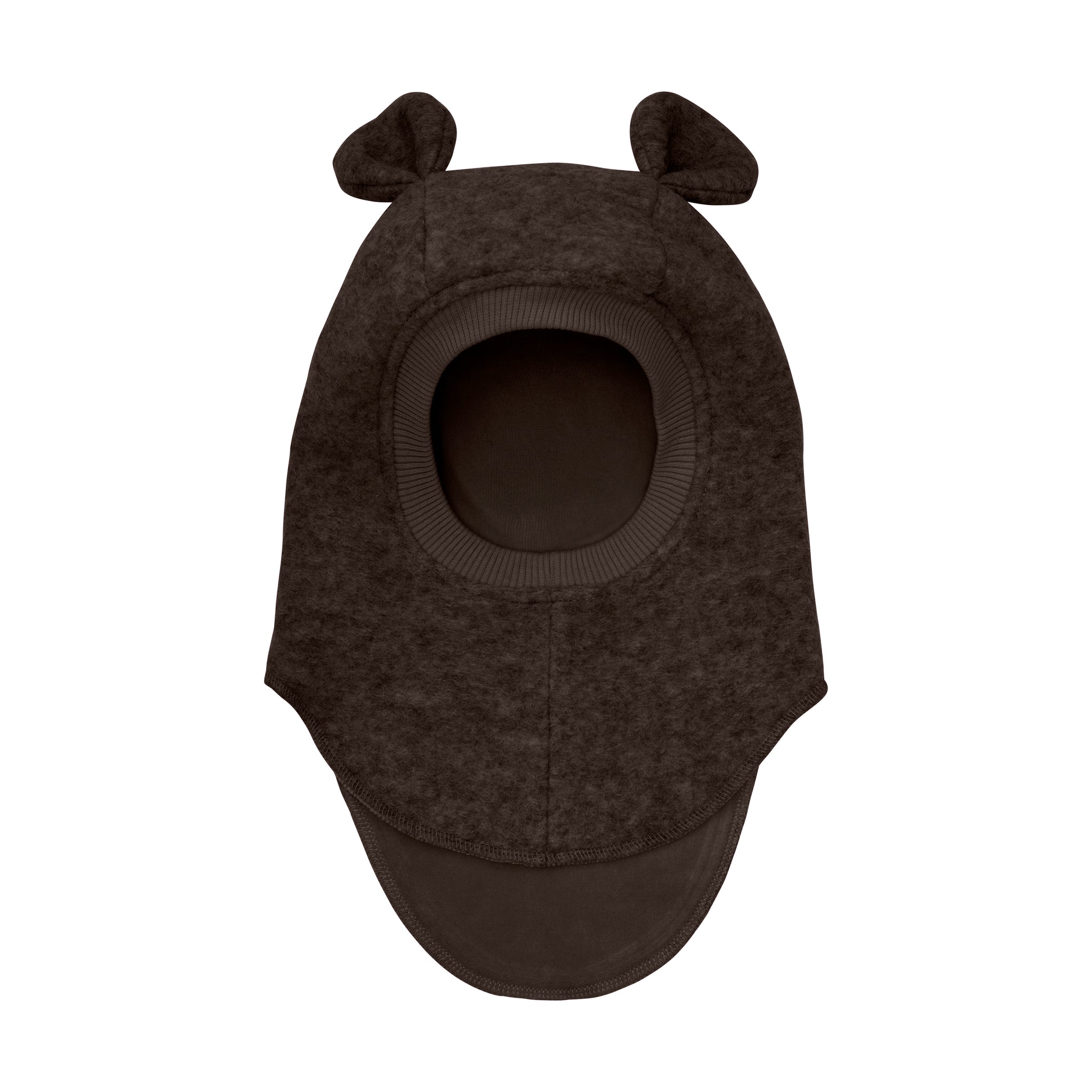 HUTTEliHUT - Balaclava Ears Wool, 460330 - Dark Brown Melange