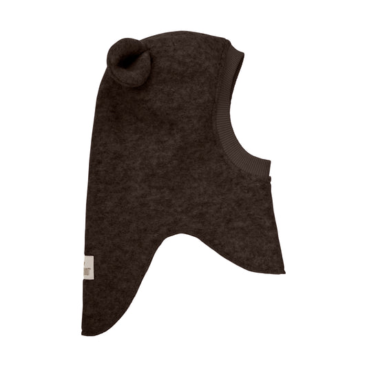 HUTTEliHUT - Balaclava Ears Wool, 460330 - Dark Brown Melange