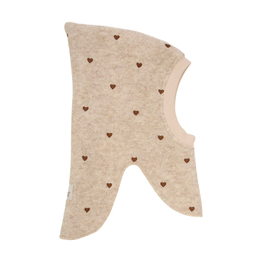 HUTTEliHUT - Balaclava All Over Emb. Wool, 460337 - Sand Melange