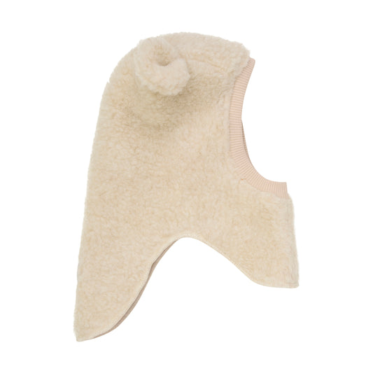 HUTTEliHUT - Balaclava Ears Wool Teddy, 460347 - Cement