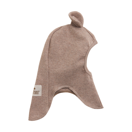 HUTTEliHUT - Balaclava Ears Cotton Rib, 460428 - Savannah Melange