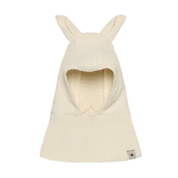 HUTTEliHUT - Balaclava Ears Cotton Knit, 460431 - Antique White