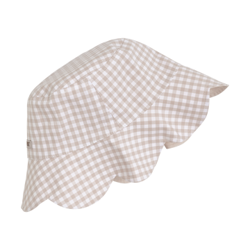 HUTTEliHUT - Bucket Sun Hat Check UPF 50+, 460456 - White Pepper