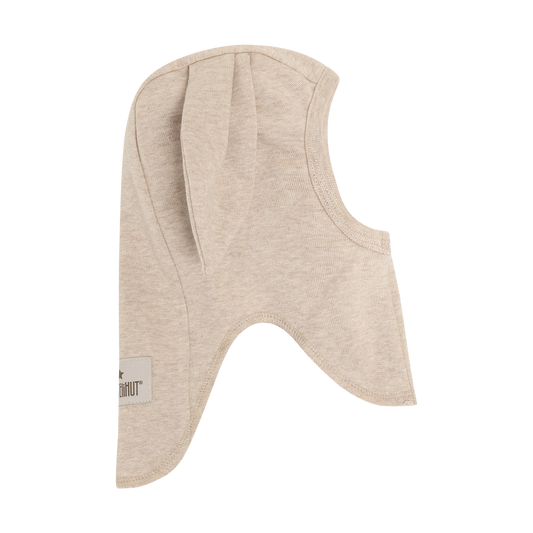 HUTTEliHUT - Balaclava Ears Cotton Rib, 460521 - Camel Melange