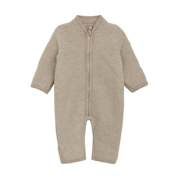 HUTTEliHUT - Pram Suit Wool Fleece, 480683 - Camel Melange